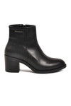 Black Fur Lined Zippered Non-Slip Sole Womens Boots PC-55270 Z