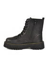 Black Lace-Up Zippered Fleece Womens Boots Terra 5000 Z