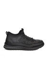 Black Rubber Laced Mens Sneaker 25K582 M