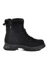 Black Emerald Fleece Lined Non-Slip Sole Zippered Womens Boots 24072 Z