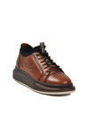 Tan Genuine Leather Mens Casual Shoes 6410 M