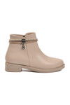 Bej Cilt Fermuarlı Kaymaz Bot 325126 Z