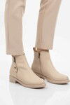 Bej Cilt Polarlı Kaymaz Taban Kadın Topuklu Bot 224581 Z