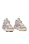 Beyaz Lila Cırtlı Kız Çocuk Spor Ayakkabı BNI-11092 P