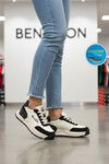 White-Black Womens Sneakers Benetton BNI-11235 Z