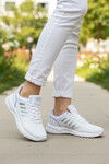 Beyaz Bağcıklı Hafif Esnek Unisex Spor Ayakkabı Nereus G