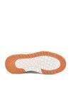 Beyaz Bağcıklı Cilt Memory Foam Unisex Spor Ayakkabı BNI-11220 G