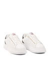 Beyaz Bağcıklı Cilt Unisex Spor Ayakkabı BNI-12098 G