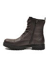 Kahve Kaymaz Taban İçi Polarlı Fermuarlı Erkek Bot GVN-347 M