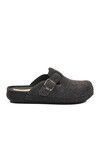 Black Anatomical Mens Slippers K-12113 M