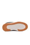 Siyah Beyaz Bağcıklı Cilt Memory Foam Unisex Spor Ayakkabı BNI-11220 G