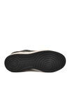 Siyah Beyaz Bağcıklı Cilt Unisex Spor Ayakkabı BNI-12133 G