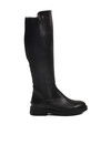 Black Skin Stretch Flexible Ankle Womens Boots PC-52066 Z