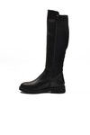 Black Skin Stretch Flexible Ankle Womens Boots PC-52066 Z