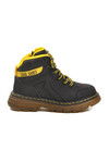 Black Zippered Unisex Kids Boots Cane F