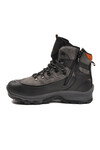 Siyah Füme Kaymaz Taban Fermuarlı Polarlı Unisex Outdoor Bot 2115 G