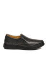 Black Genuine Leather Mens Casual Shoes DSN 2035 M
