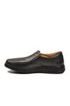 Black Genuine Leather Mens Casual Shoes DSN 2035 M