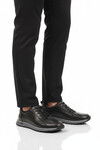 Siyah Hakiki Deri Erkek Sneaker 2036 M
