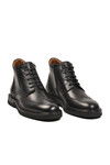 Siyah İçi Dışı Hakiki Deri Fermuarlı Erkek Bot 2903 M