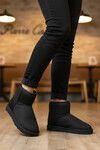 Black Fur Lined Womens Boots PC-52127 Z