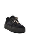 Siyah Nubuk Bağcıklı Yüksek Taban Kadın Sneaker 25K475 Z