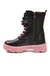 Siyah Pembe İçi Polarlı Kaymaz Taban Kız Çocuk Bot G-1001 F Zncr