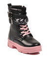 Siyah Pembe İçi Polarlı Kaymaz Taban Kız Çocuk Bot G-1001 F Zncr