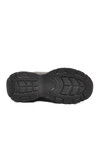 Siyah Bağcıklı Kalın Taban Hafif Kadın Sneaker 2318 G