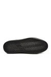 Siyah Bağcıklı Cilt Hafif Esnek Erkek Sneaker 179 M