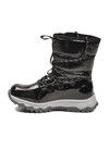 Siyah Kaymaz Taban İçi Polarlı Kız Çocuk Kar Botu 24081 F