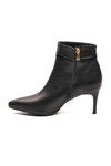 Siyah İçi Polarlı İnce Topuklu Fermuarlı Kadın Bot 2611 Z