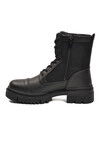 Siyah İçi Polarlı Kaymaz Taban Fermuarlı Unisex Bot 2100 G