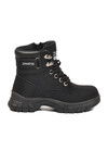 Siyah Zümrüt İçi Polarlı Kaymaz Taban Unisex Çocuk Bot 24035 F