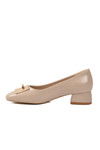 Bej Geniş Kalıp Kadın Topuklu Abiye Ayakkabı 608420 Z