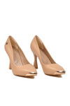 Beige Thin Heeled Womens Evening Shoes PC-54223 Z