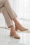 Beige Womens Evening Shoes 357115 Z