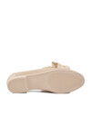 Bej Hafif Fiyonk Kurdeleli Kadın Babet Ayakkabı 572485 Z