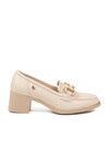 Bej Topuklu Kadın Klasik Ayakkabı PC-54356 Z