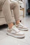 Beyaz Gri Hafızalı Taban Unisex Spor Ayakkabı BNI-11509 G