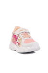 White Powder Mesh Velcro Girls Sneakers Ruffon P