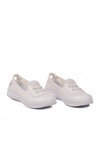 Beyaz Fileli Hafif Kolay Giyilebilir Kadın Günlük Ayakkabı PC-54698 Z