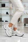 Beyaz Anorak Hafif Taşlı Kadın Casual Ayakkabı 26Y303 G