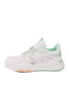 Beyaz Yeşil Bağcıklı Kadın Spor Ayakkabı BNI-11512 G