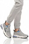 Gri Fileli Hafif Esnek Hafızalı Taban Erkek Spor Ayakkabı PCI-11349 M