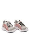 Gümüş Beyaz Cırtlı Fileli Hafif Kız Çocuk Spor Ayakkabı Ruffon F