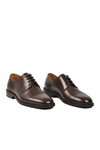 Kahve Hakiki Deri Erkek Klasik Ayakkabı 3526 M