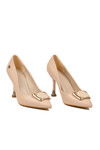 Krem Kadın İnce Uzun Topuklu Ayakkabı PC-54030 Z