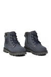 Lacivert Bağcıklı Fermuarlı Kaymaz Unisex Çocuk Bot 1782 P