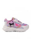 Lila Fileli Cırtlı Kız Çocuk Spor Ayakkabı Ruffon P